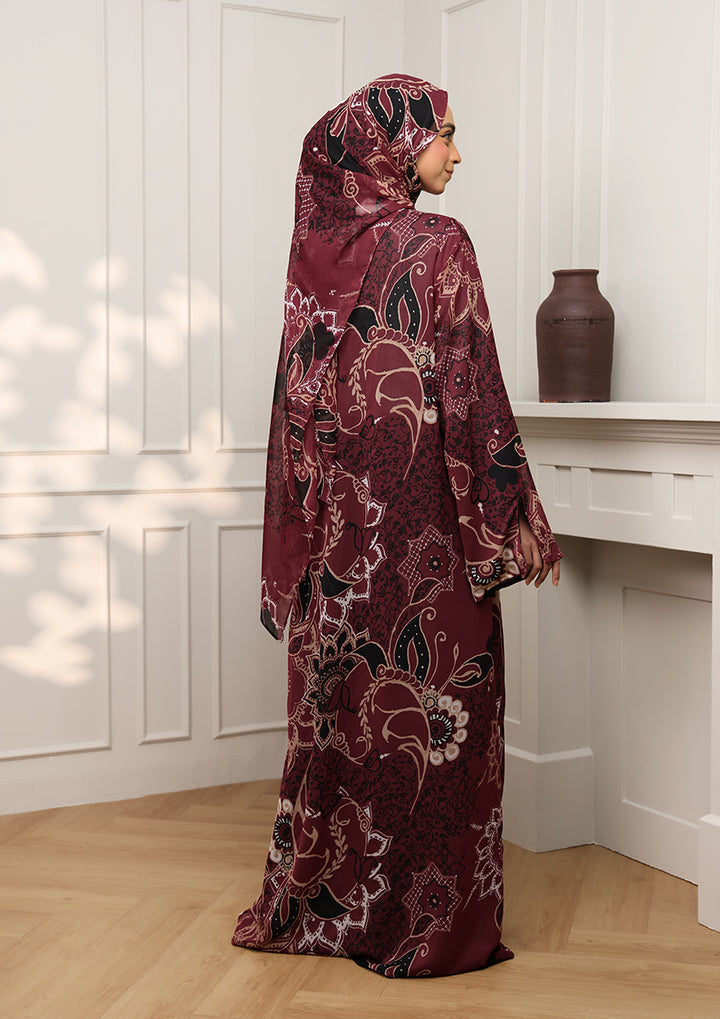 Tie Front Abaya &amp; Shawl Set - Integrity