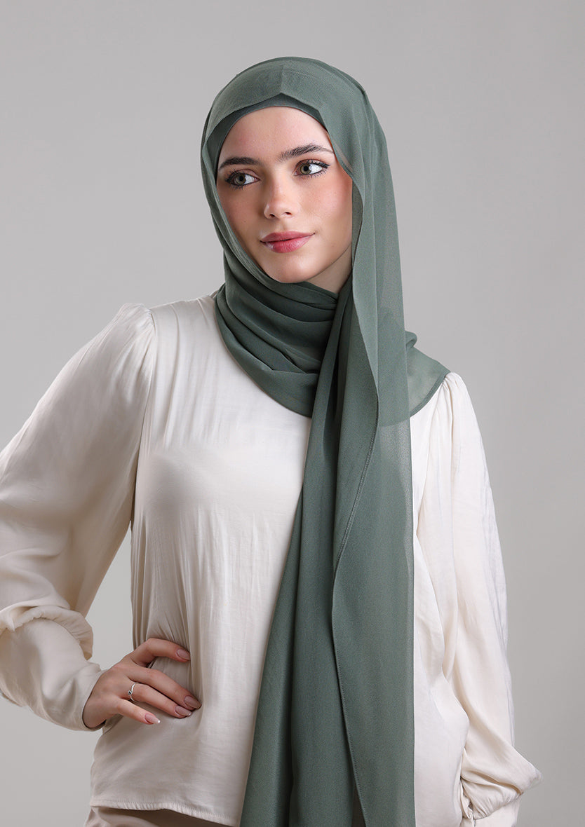 Laurel Wreath Crepe Chiffon Instant bokitta Hijab – BOKITTA