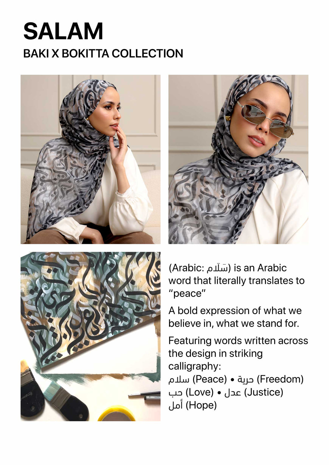 Salam Gray - Instant Hijab With Inner