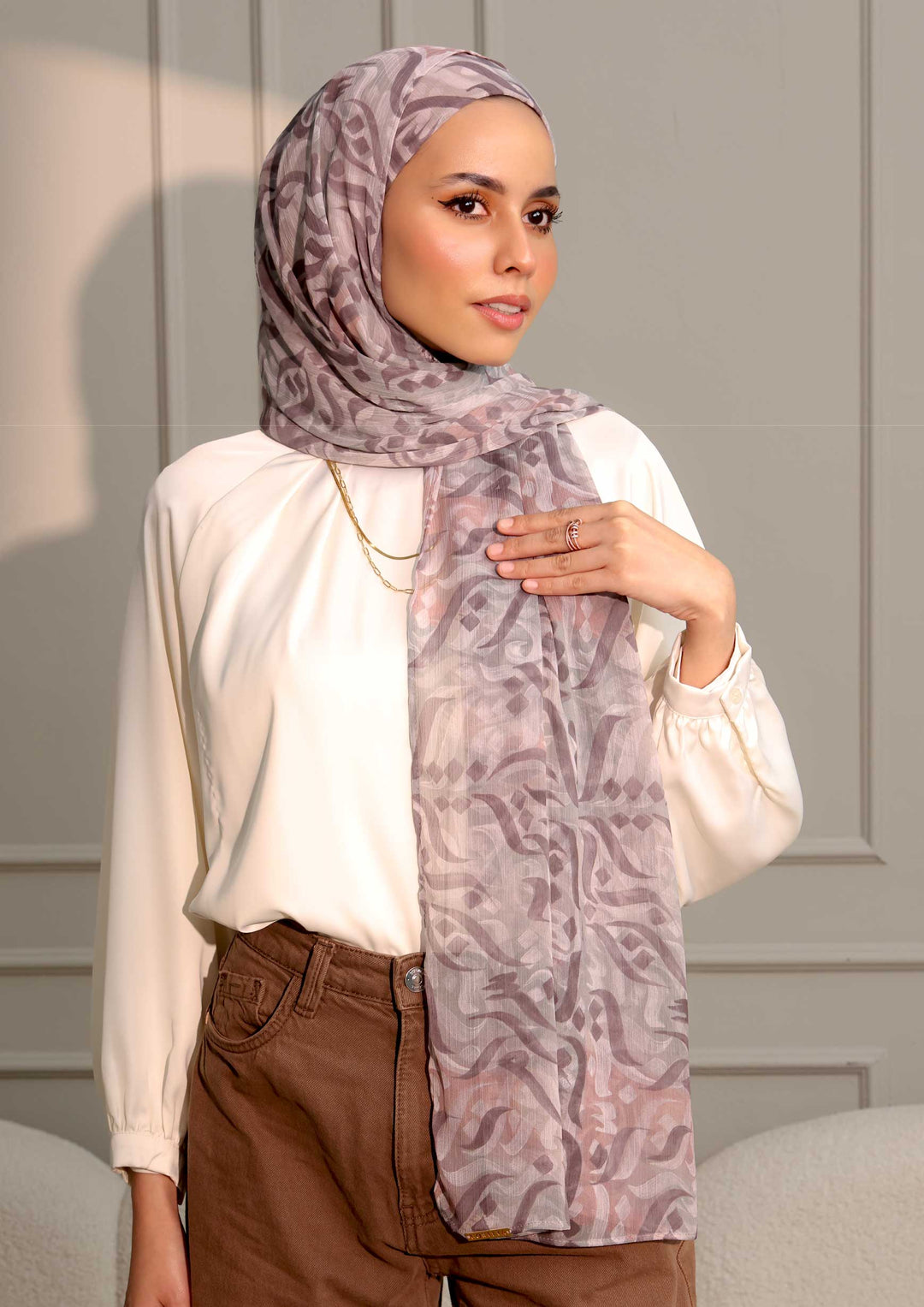 Salam Taupe - Instant Hijab With Inner