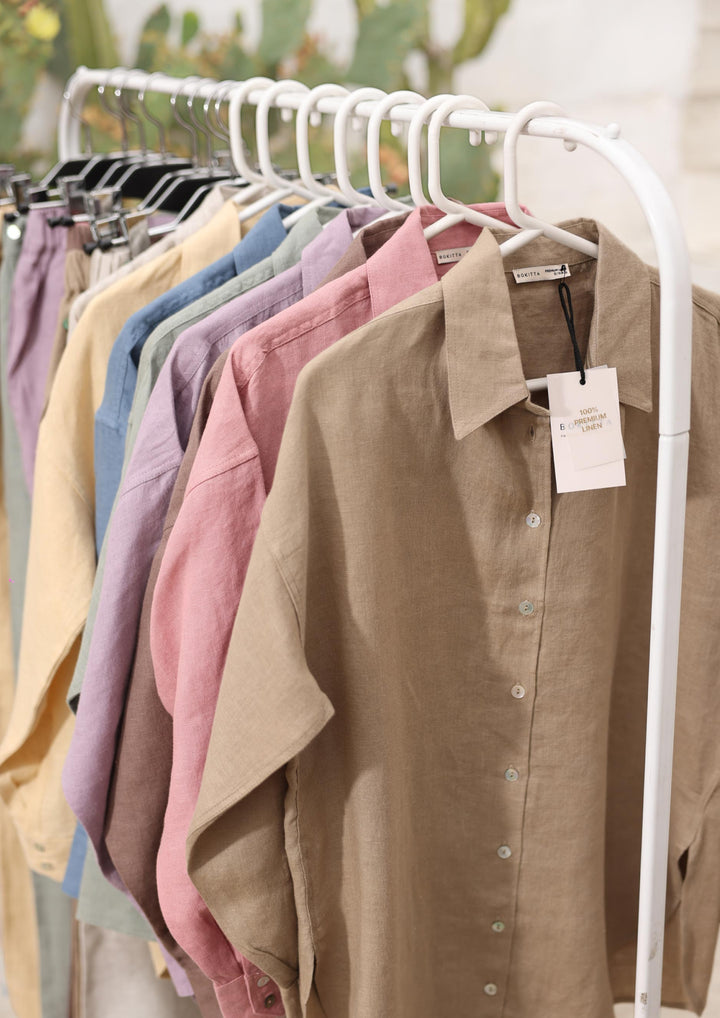 100% Italian Linen Co-ord Set - Natural Beige