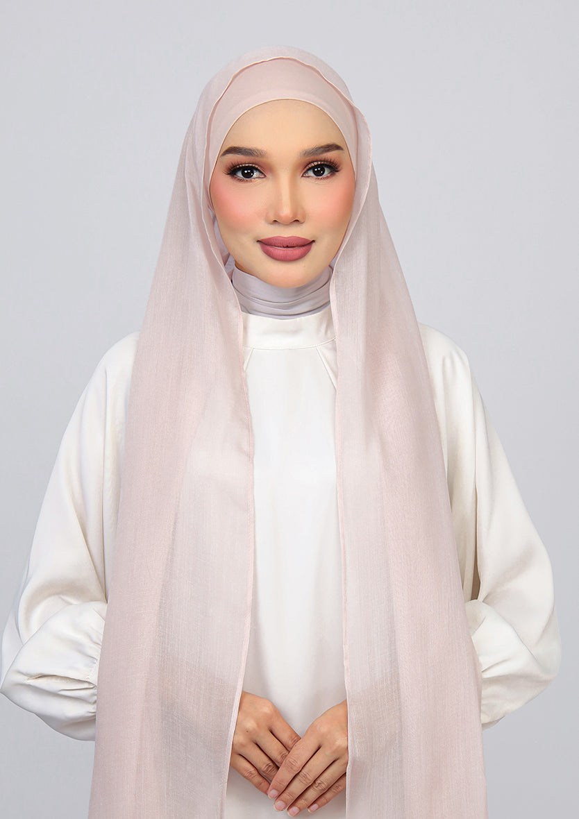 Nude - Modal Woven Shawl Set with Inner