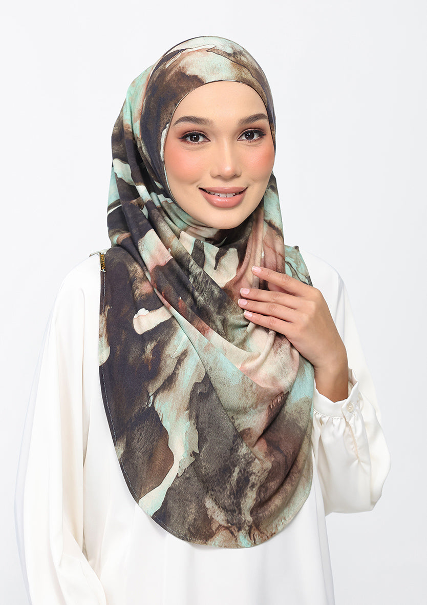 Mystic Oud - Amira Hijab Maxi - Printed Micromodal Jersey