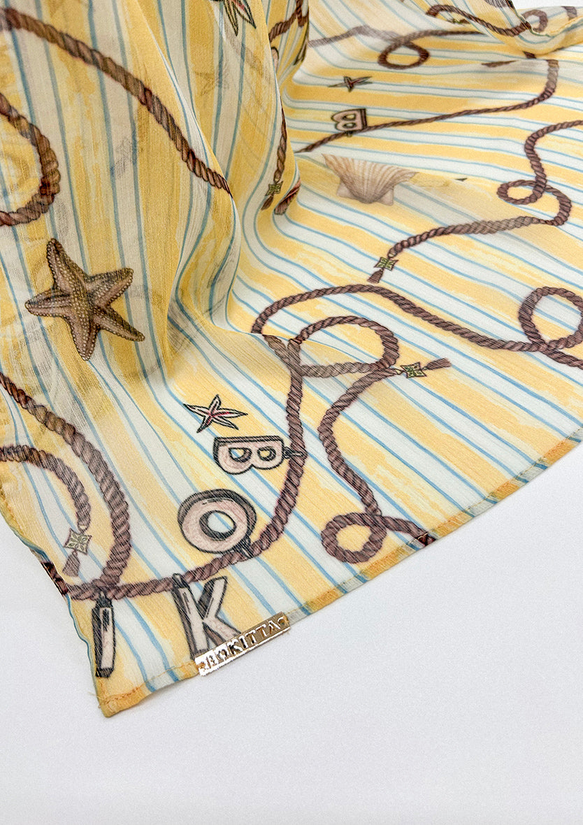Sunlit Sailor - Instant Hijab With Inner