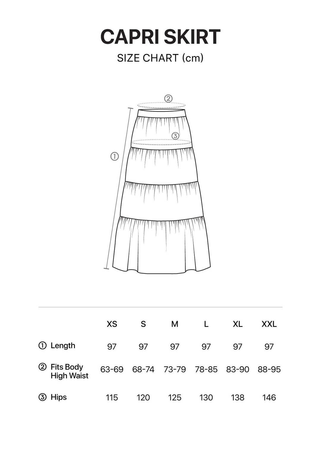Capri Ruffle Maxi Skirt - White Linen Combo