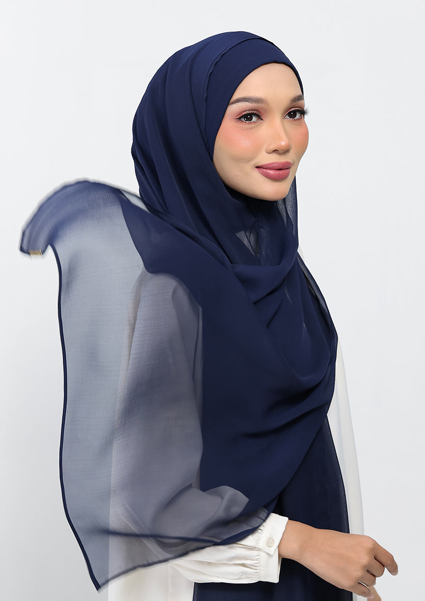 Navy  - Instant Hijab with Inner