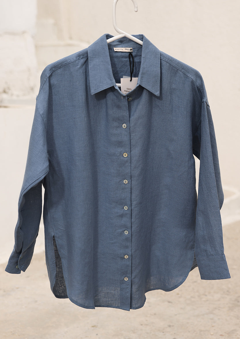 100% Italian Linen Co-ord Set - Blue