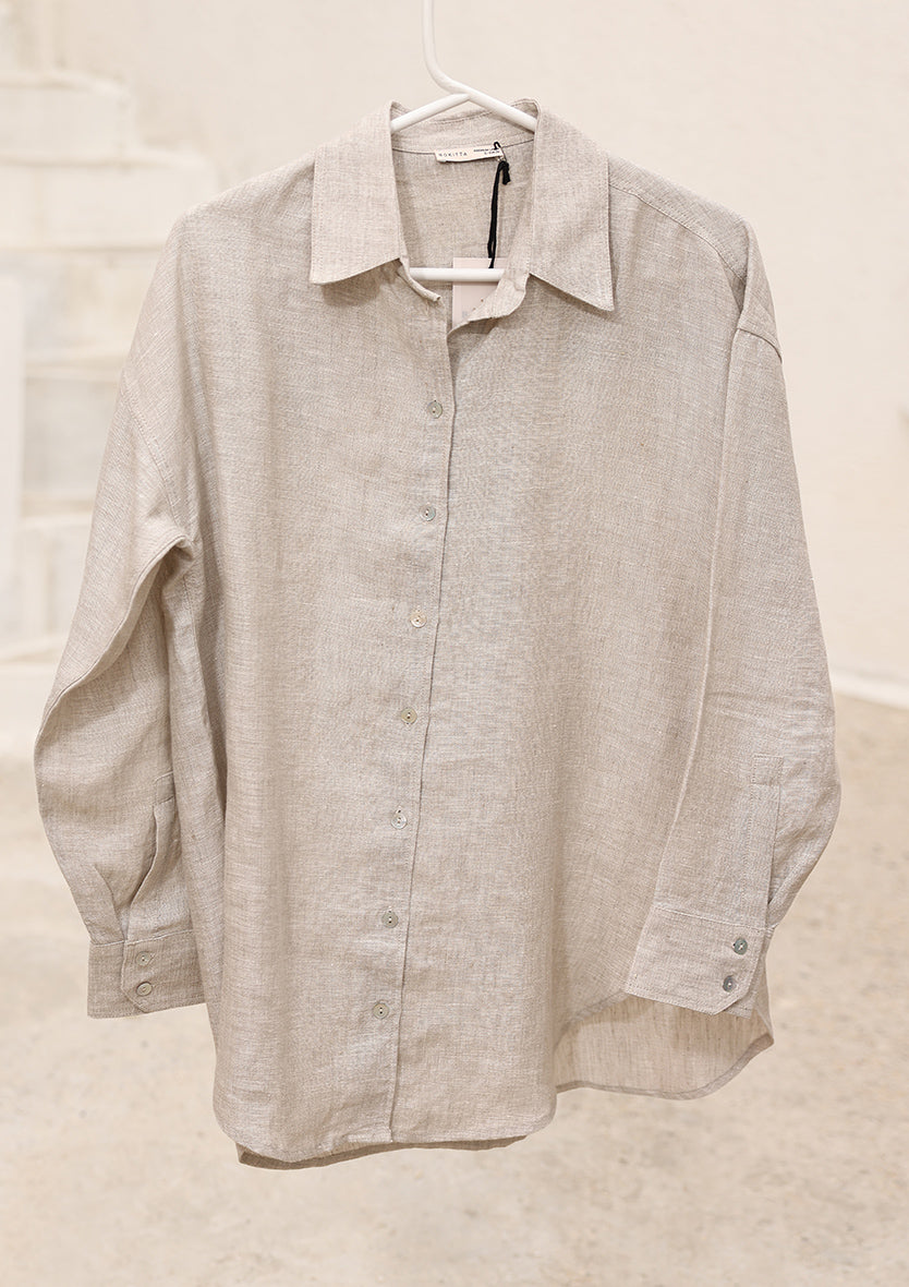 100% Italian Linen Co-ord Set - Natural Beige