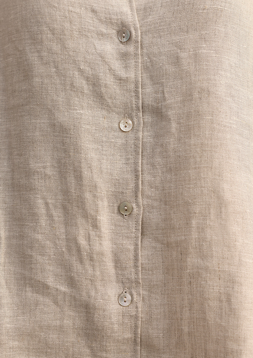 100% Italian Linen Co-ord Set - Natural Beige
