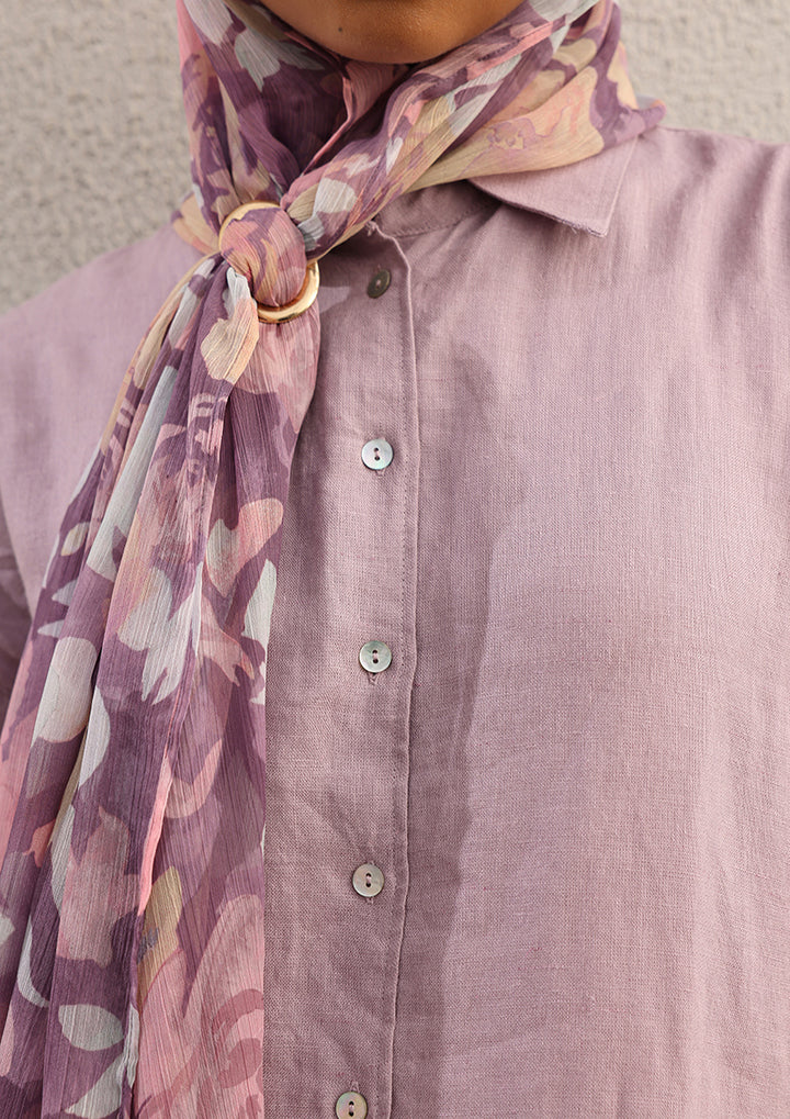 100% Italian Linen Co-ord Set - Lilac