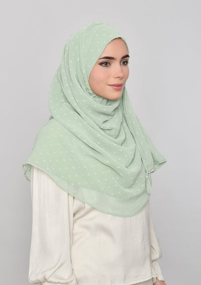 Pastel Green  - Instant Hijab with Inner