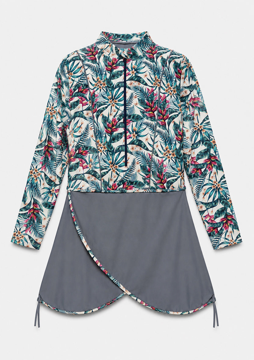 Rainforest Gray – 3 Piece Swim Set