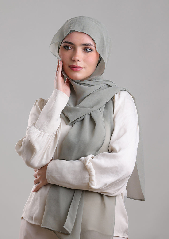 Sage - Crepe Chiffon - BOKITTA