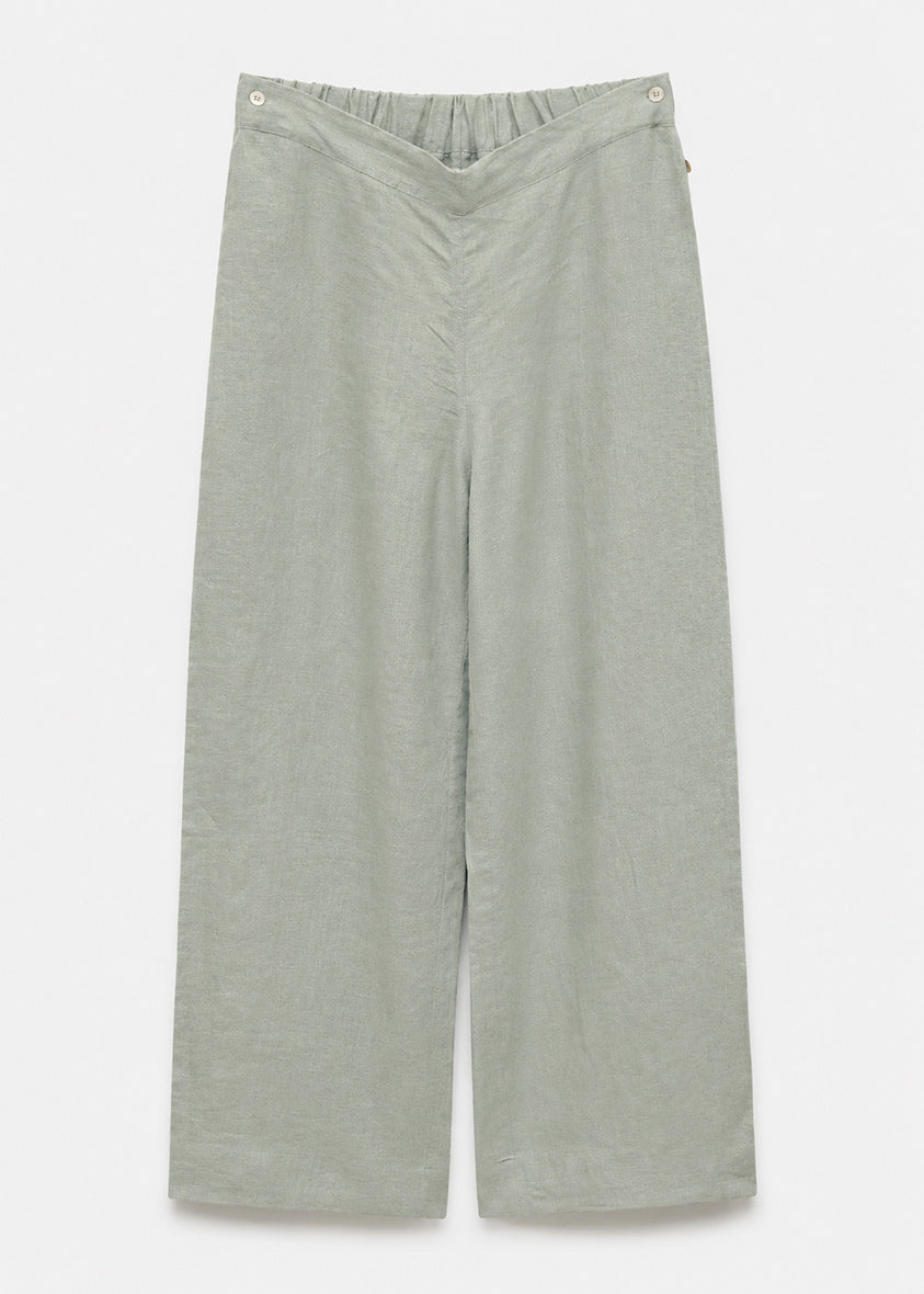 100% Italian Linen Co-ord Set - Sage Green