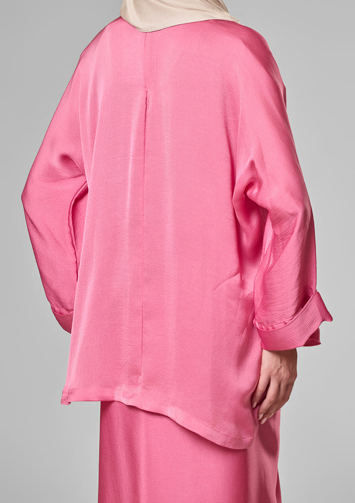Plum Satin - Sarong &amp; Top Set