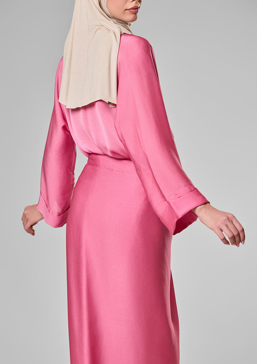 Plum Satin - Sarong &amp; Top Set