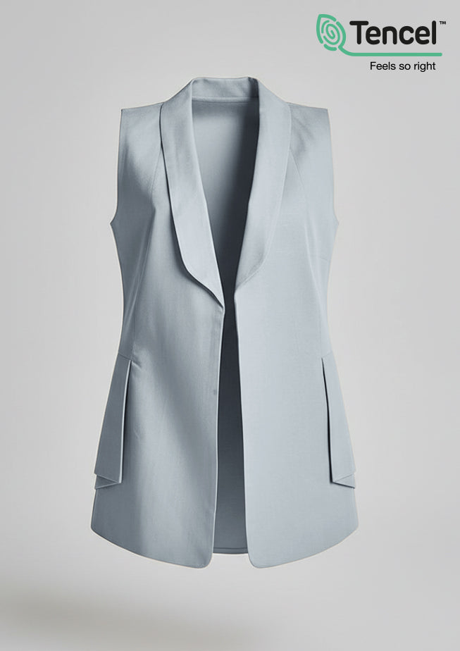Side Folds Vest-Tencelâ„¢ - BOKITTA