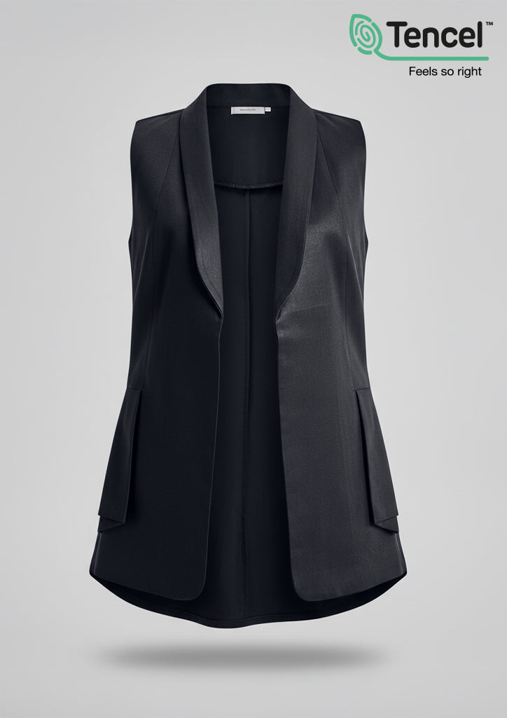 Side Folds Vest-Tencelâ„¢ - BOKITTA