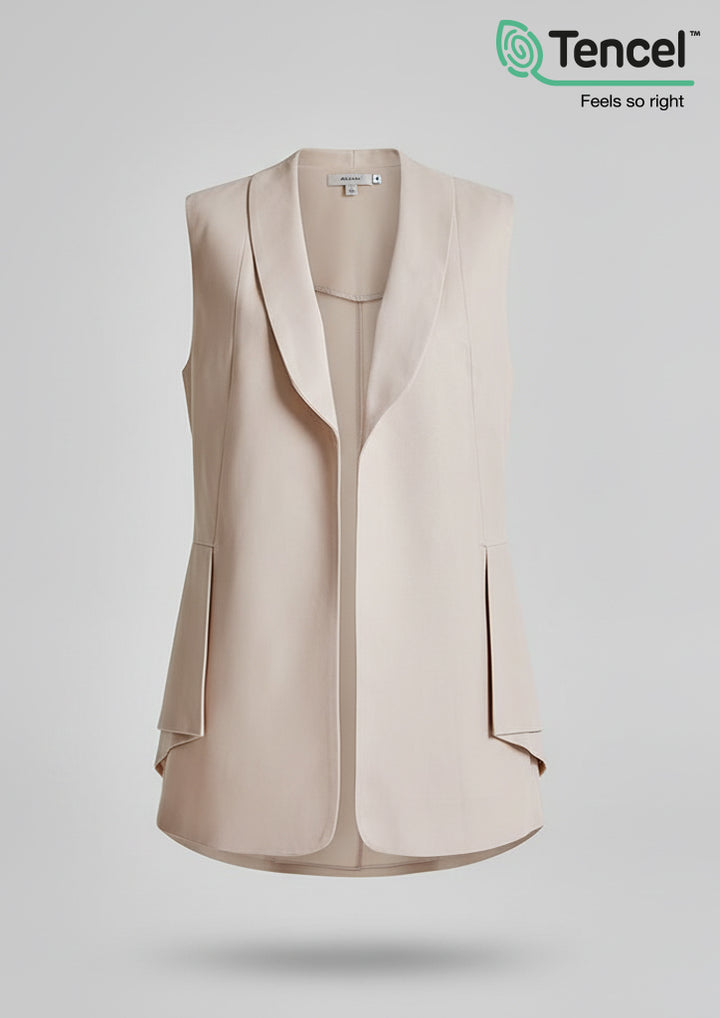 Side Folds Vest-Tencelâ„¢ - BOKITTA