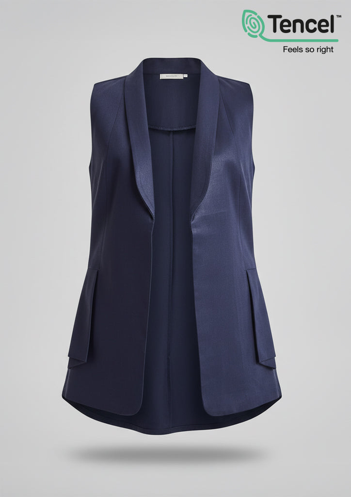 Side Folds Vest-Tencelâ„¢ - BOKITTA