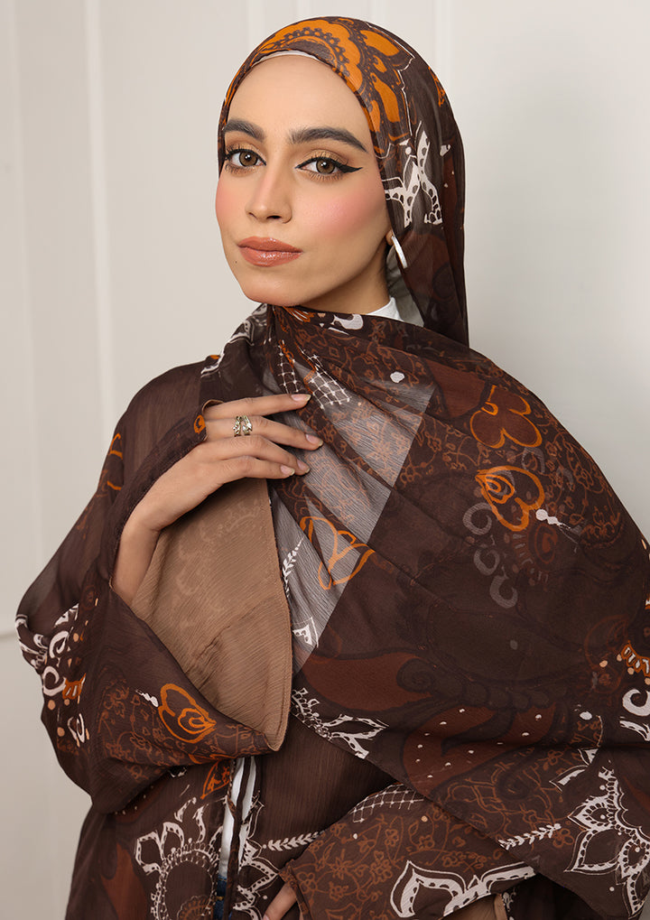 Tie Front Abaya &amp; Shawl Set -  Sincerity