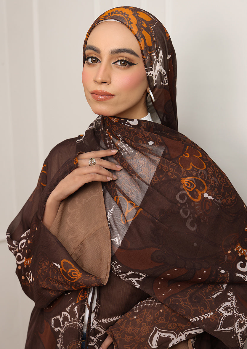 Tie Front Abaya &amp; Shawl Set -  Sincerity