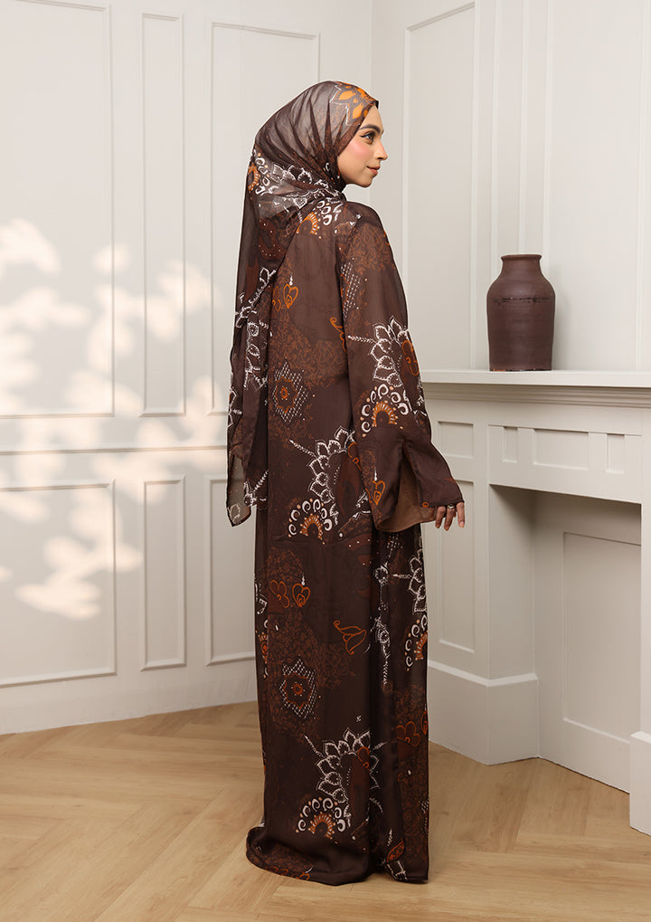 Tie Front Abaya &amp; Shawl Set -  Sincerity