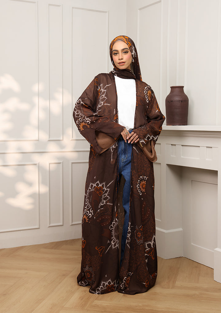 Tie Front Abaya &amp; Shawl Set -  Sincerity
