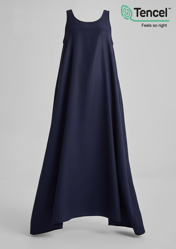 Sleeveless Dress-Tencelâ„¢ - BOKITTA
