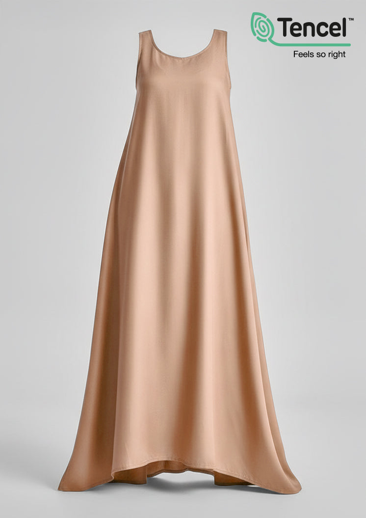 Sleeveless Dress-Tencelâ„¢ - BOKITTA