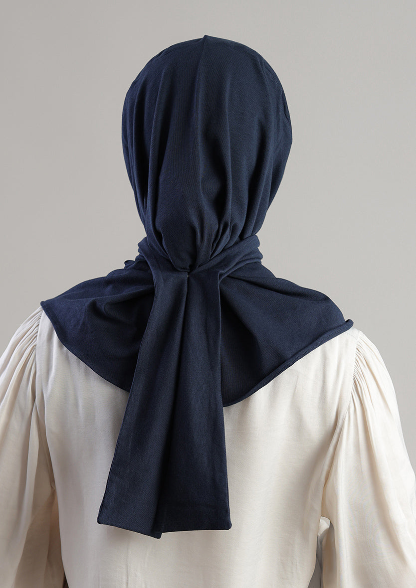 Snap Hijab-Plain Jersey Cotton