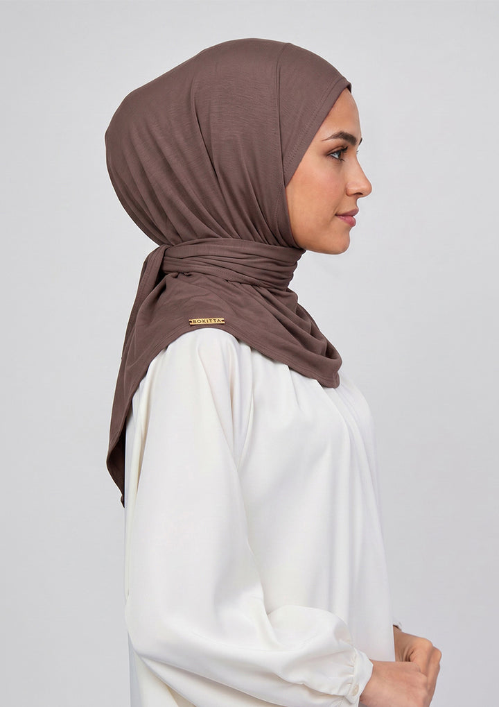 Cacao - Triangle Micromodal Hijab x Ascia