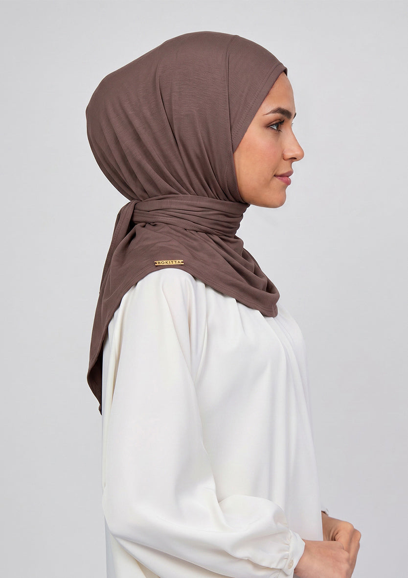 Cacao - Triangle Micromodal Hijab x Ascia