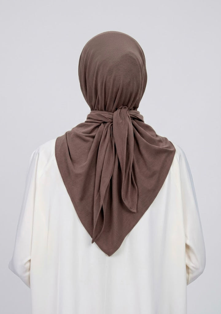 Cacao - Triangle Micromodal Hijab x Ascia