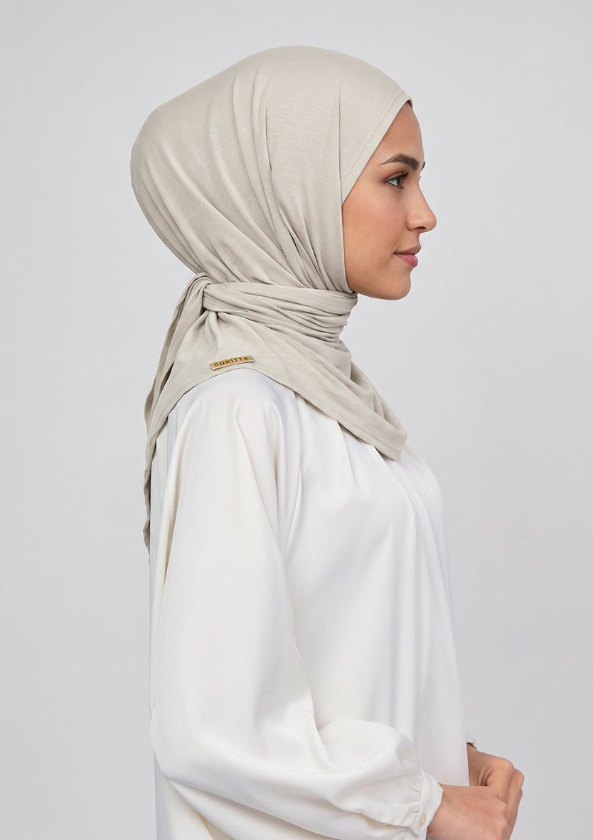 Oyster - Triangle Micromodal Hijab x Ascia