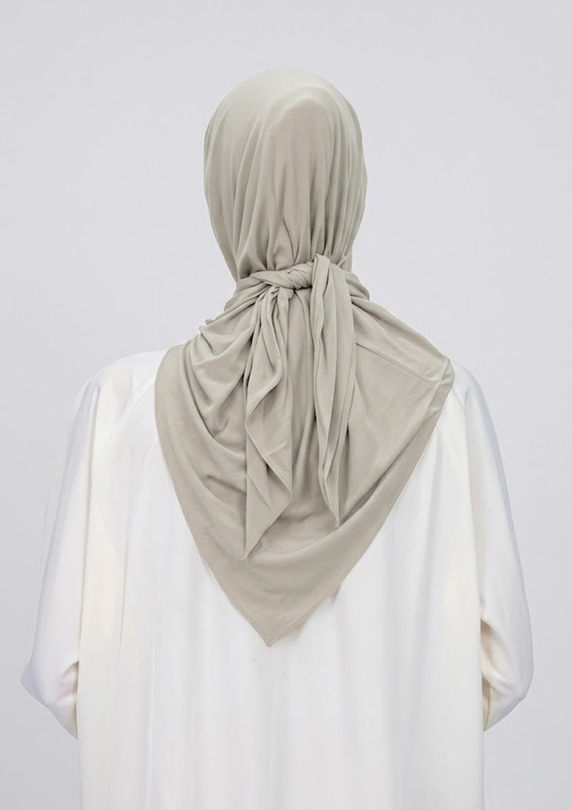 Oyster - Triangle Micromodal Hijab x Ascia