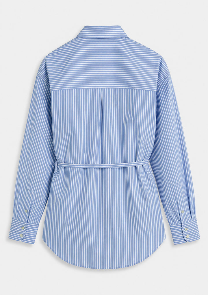 Tuscany Wrap Shirt - Blue - 100% cotton