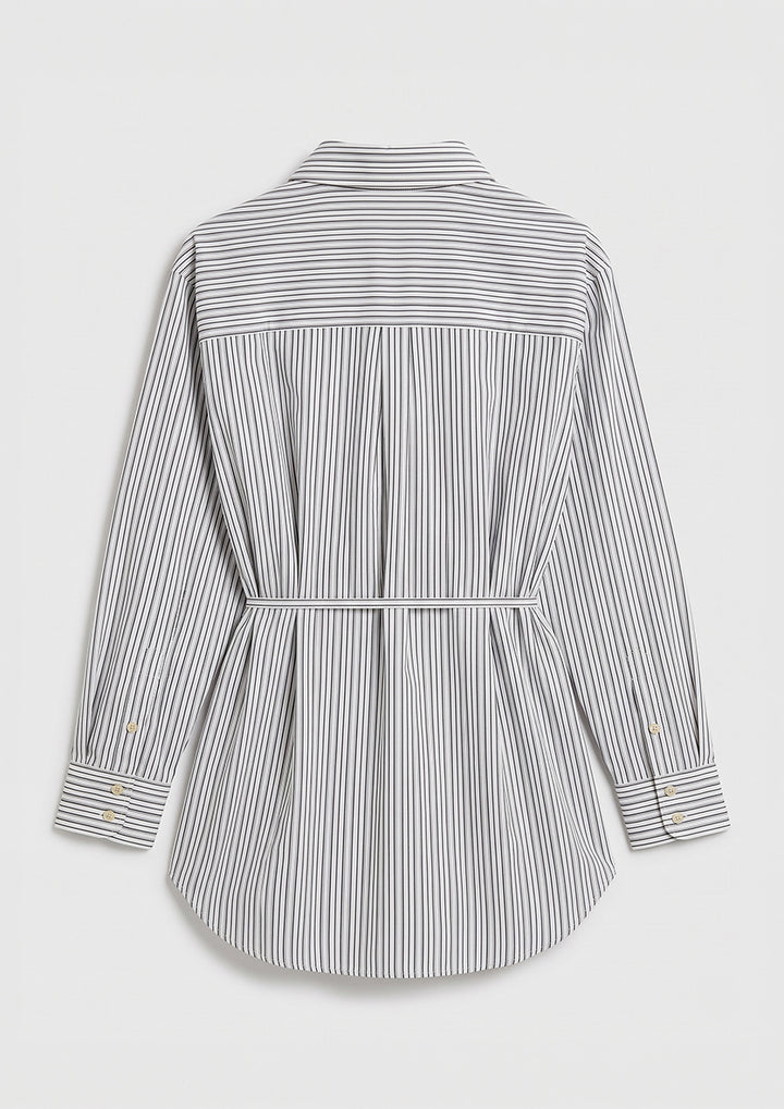 Tuscany Wrap Shirt - Gray - 100% cotton