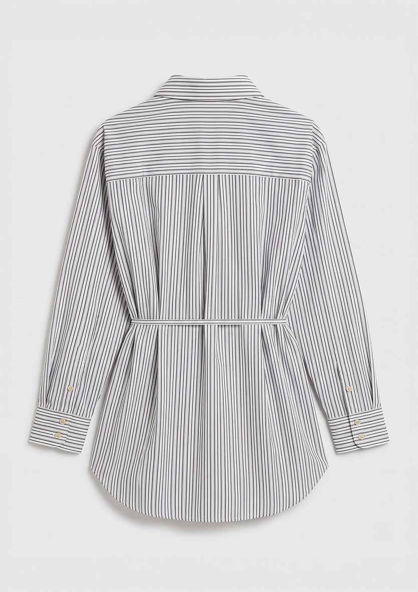 Tuscany Wrap Shirt - Gray - 100% cotton