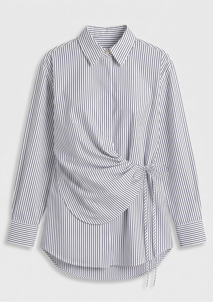 Tuscany Wrap Shirt - Navy