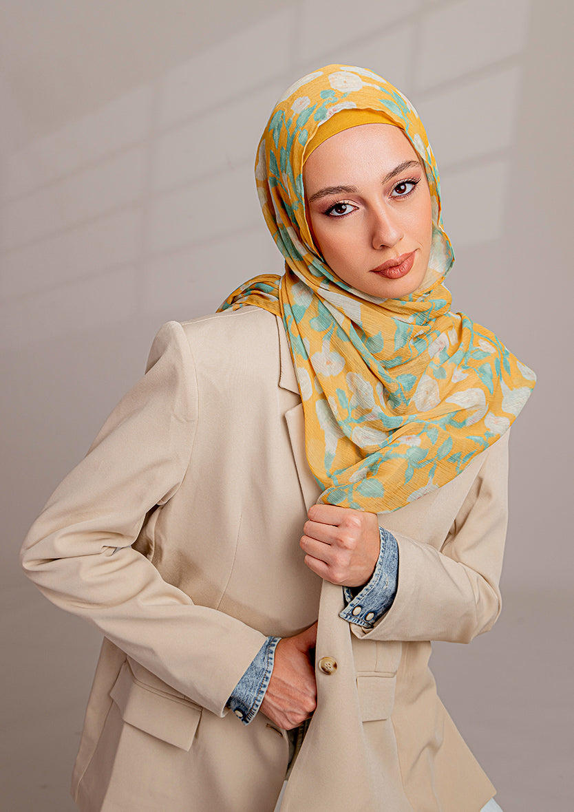 Golden Ikat - Instant Hijab With Inner