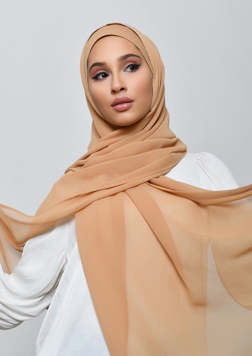 Essential Chiffon Hijab - Barely Beige