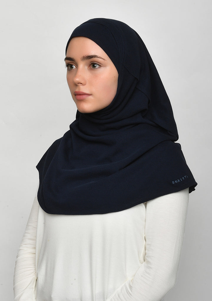 Navy-SlipOn-Polo Cotton - BOKITTA