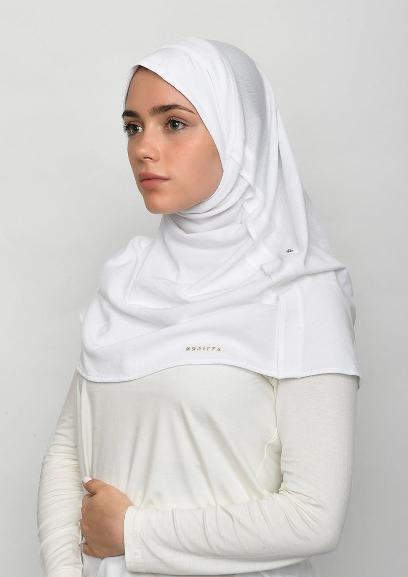 White-SlipOn-Polo Cotton - BOKITTA