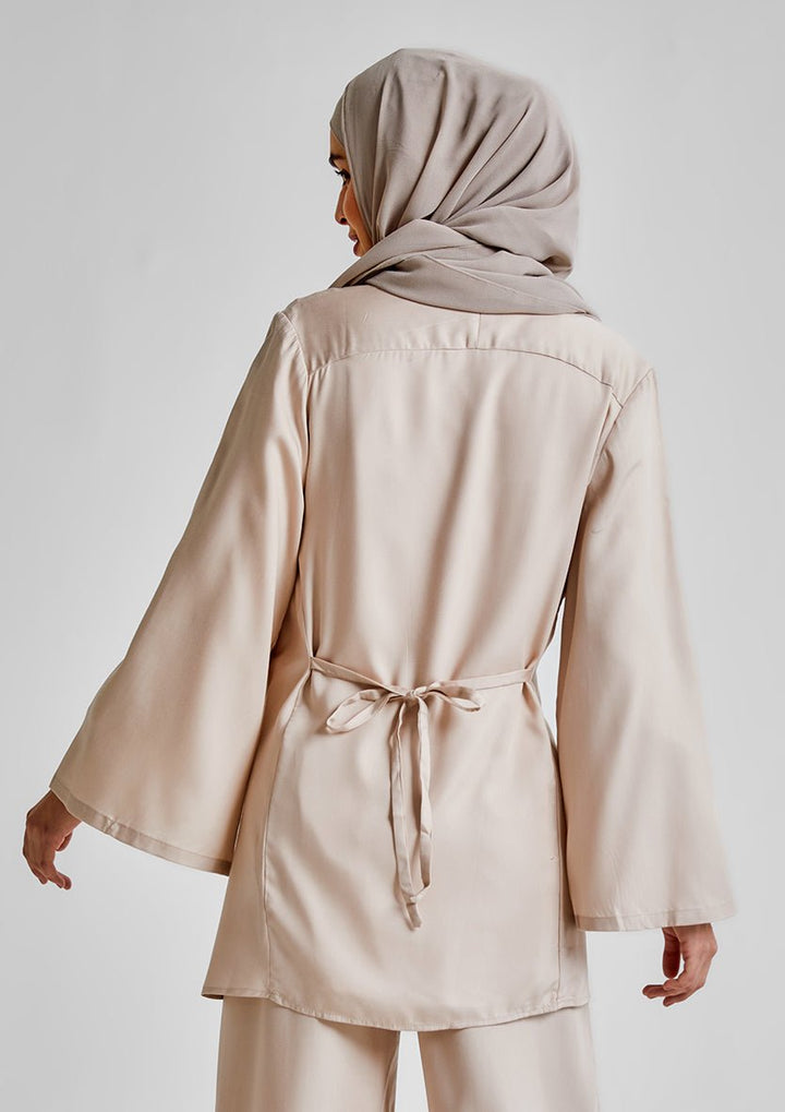 Asymmetric Cardigan-Tencelâ„¢ - BOKITTA