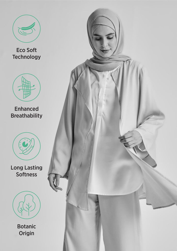 Asymmetric Draped Cardigan in Tencel™