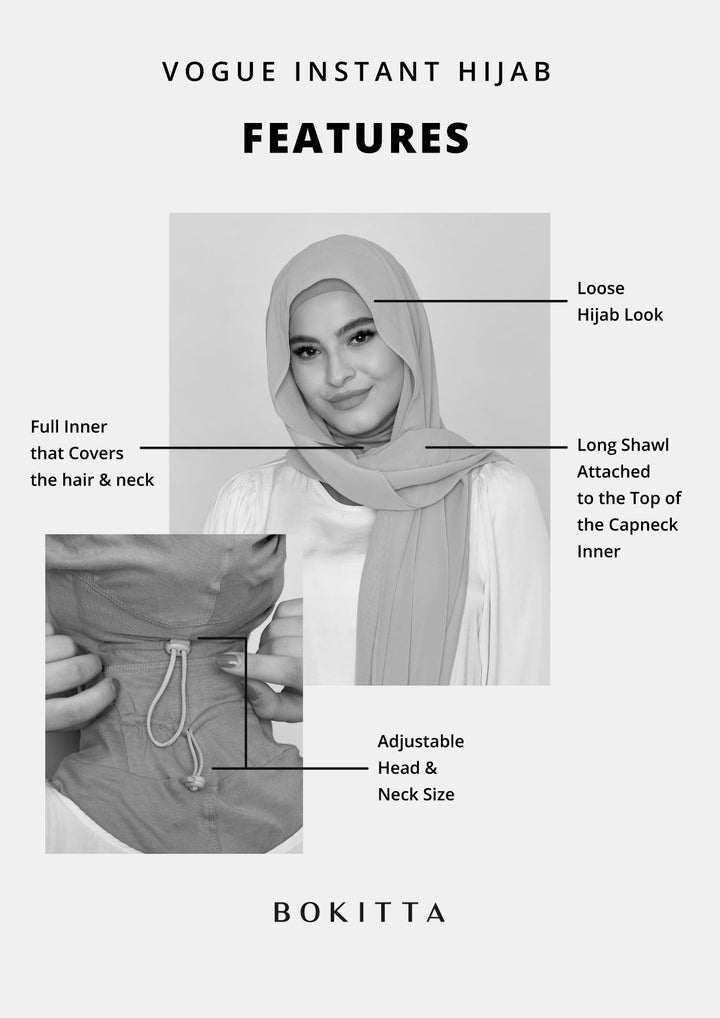 Baby Blue-Plain Mosaic Butti Chiffon - BOKITTA Hijab