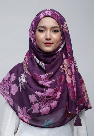Scabiosa - Crinkled Chiffon - BOKITTA Hijab