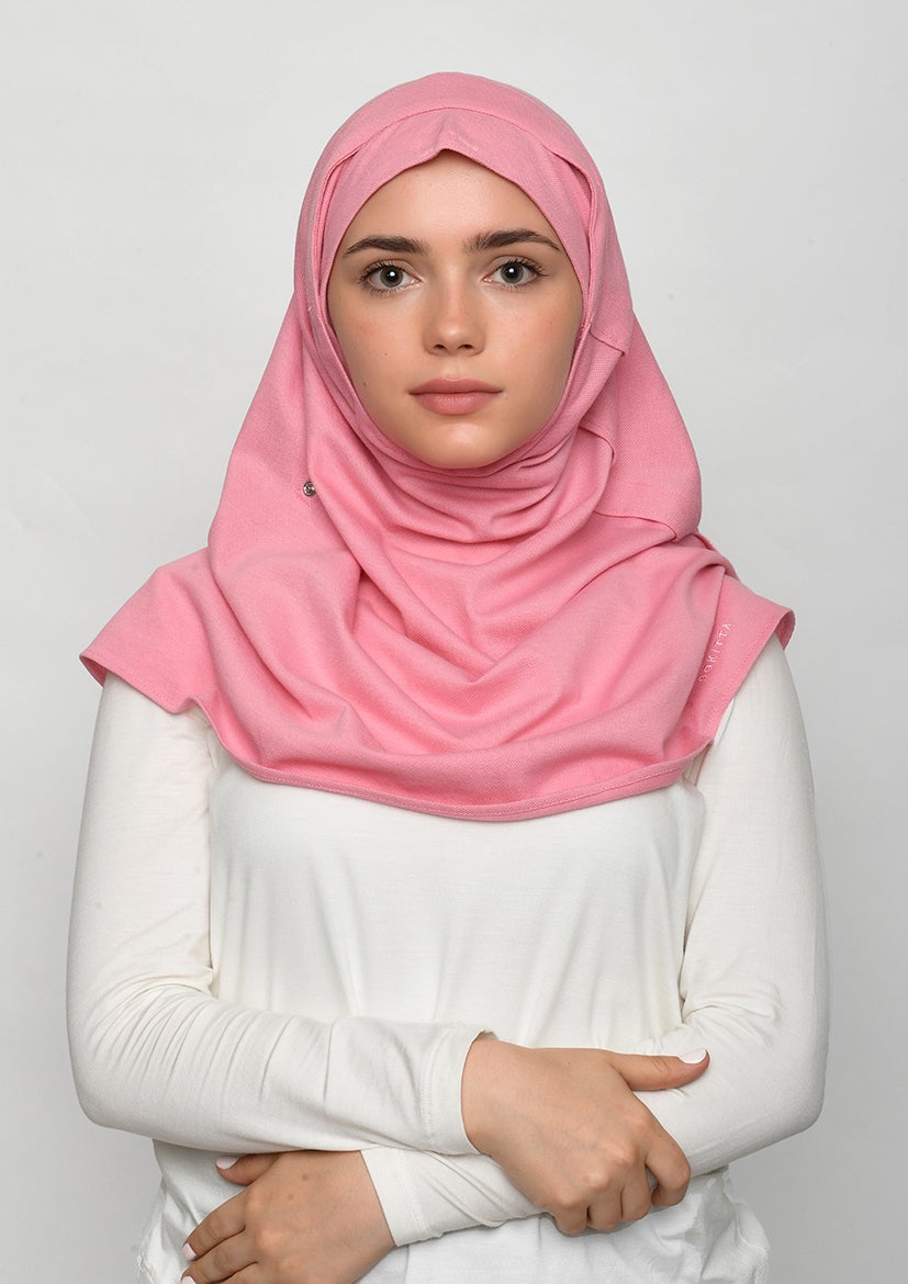 Sea Pink-SlipOn-Polo Cotton - BOKITTA Hijab