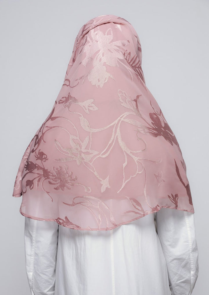 She Pink - Printed Brasso - BOKITTA Hijab